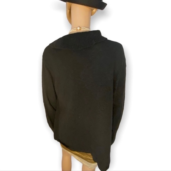 Willow VTG SWEATER CARDIGAN RUFFLE COLLAR DOUBLE BREASTED PEARL BUTTONS - Picture 9 of 9